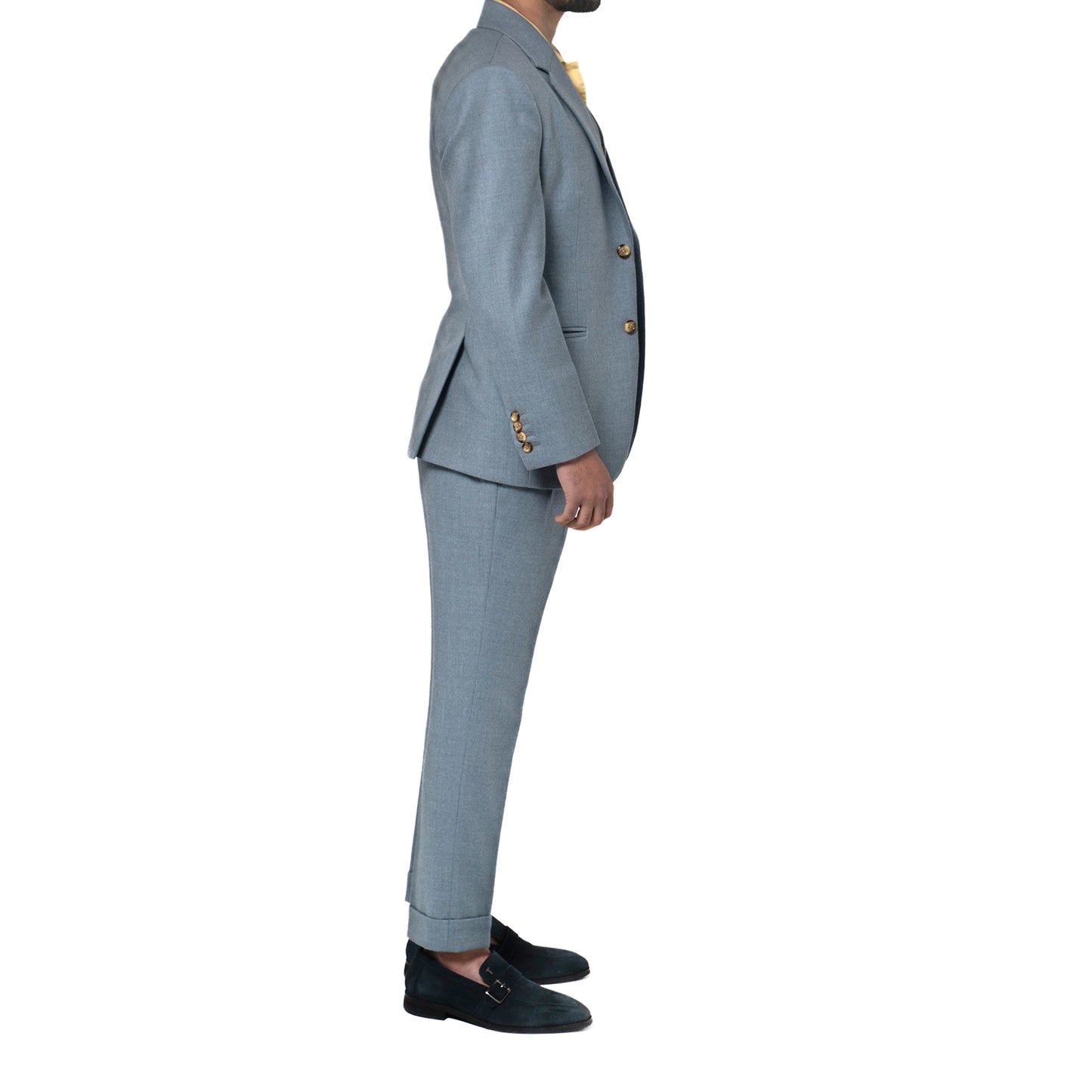 The Windsor Three Piece - Dust Blue