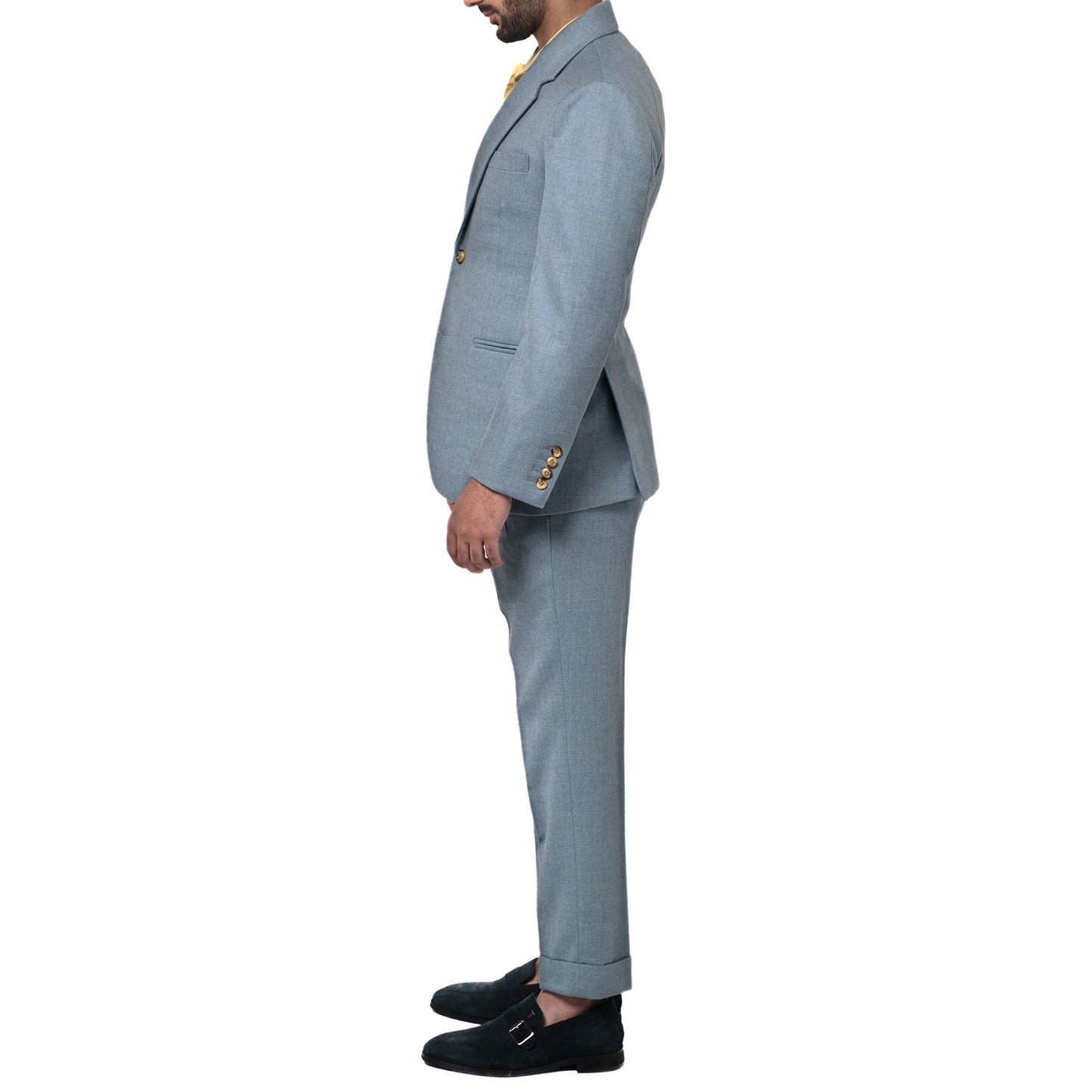 The Windsor Three Piece - Dust Blue