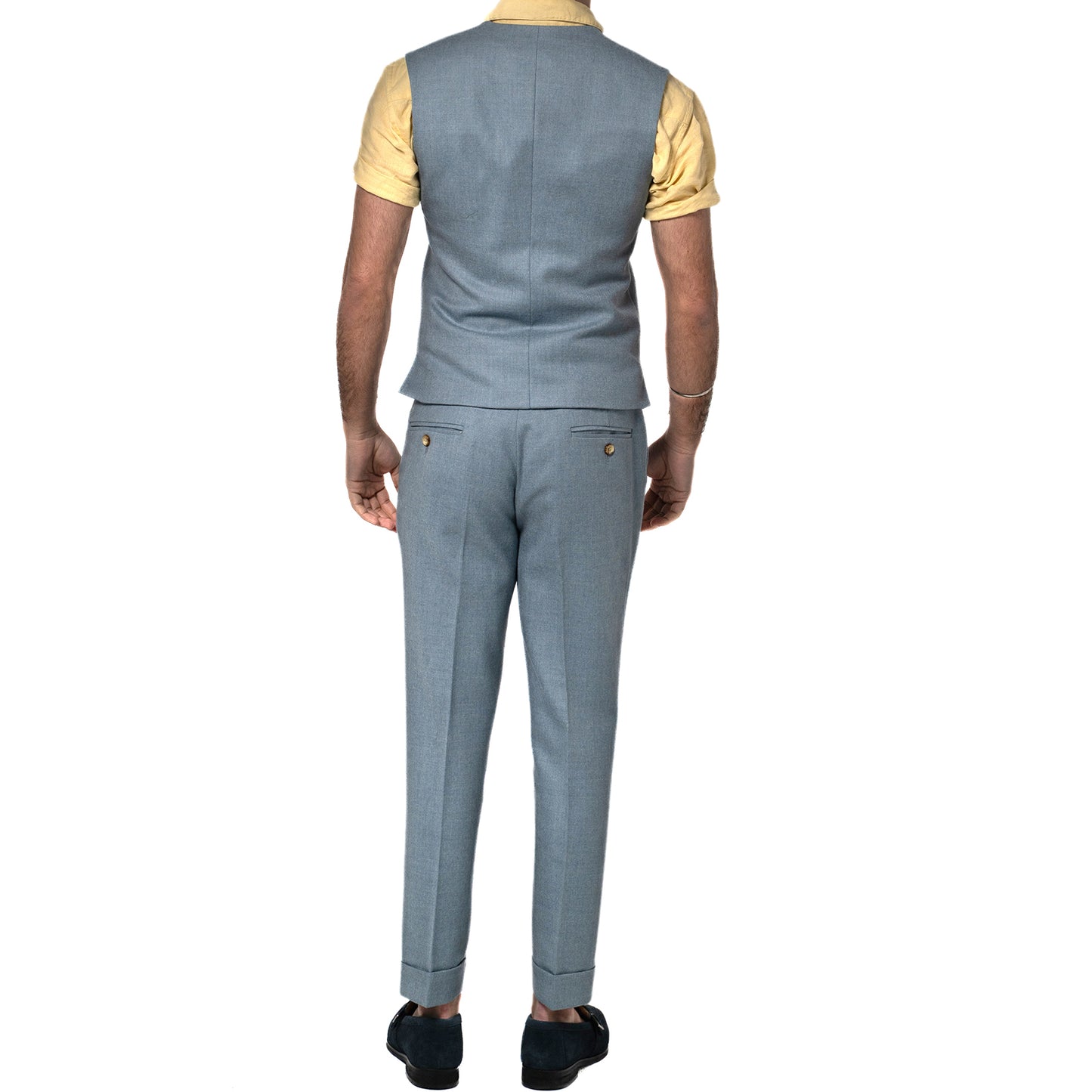 The Windsor Three Piece - Dust Blue