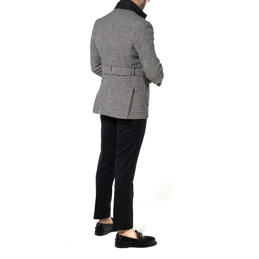 The Sailor Jacket - Houndstooth B/W