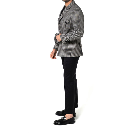 The Sailor Jacket - Houndstooth B/W