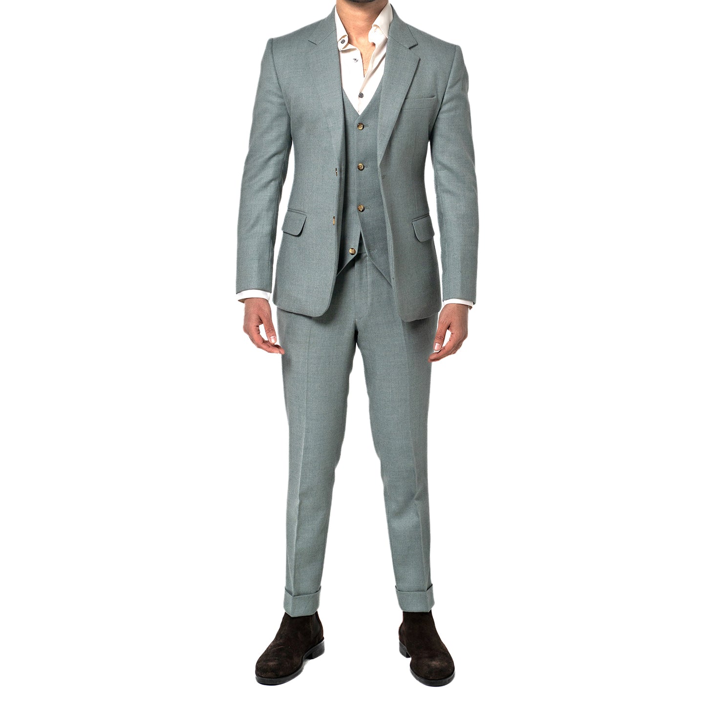 The Windsor Three Piece - Sage Green