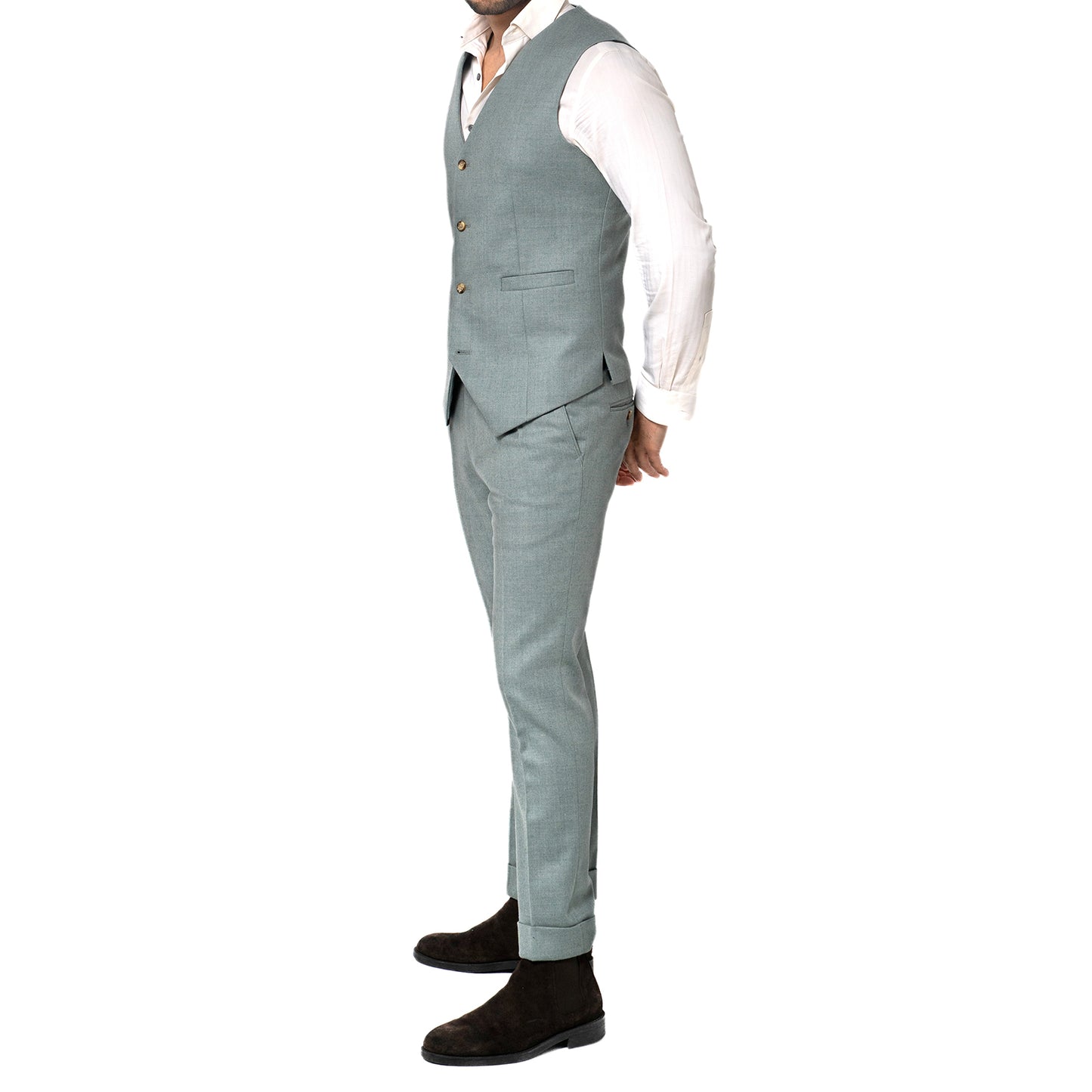 The Windsor Three Piece - Sage Green